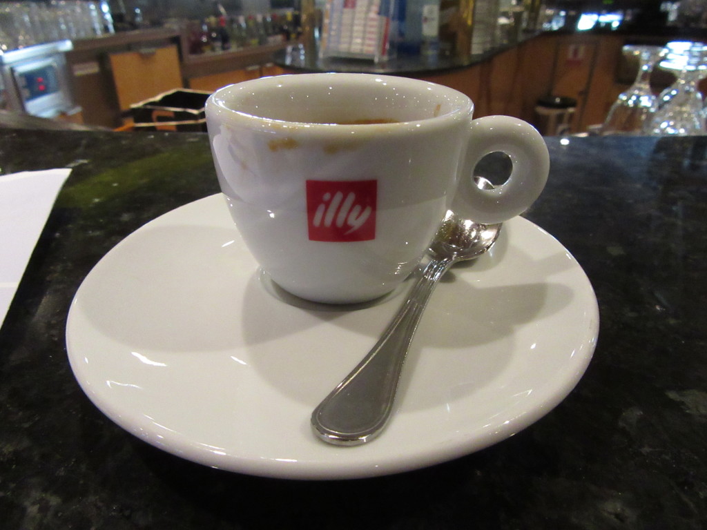 Costa's coffee is Illy 